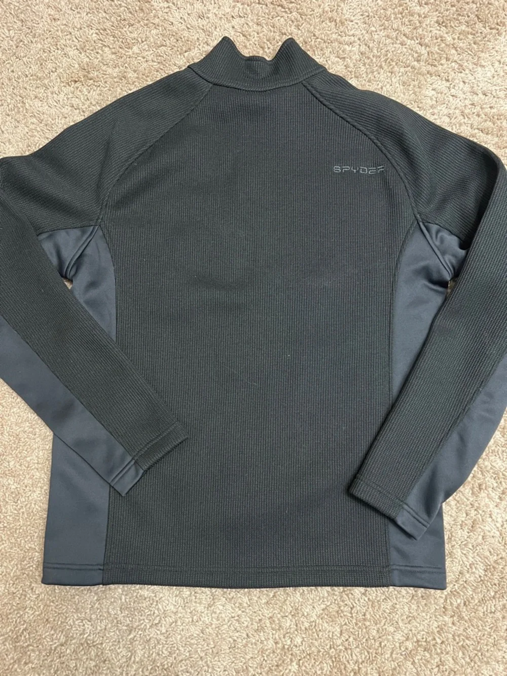 Spyder Men's Black Performance Half-Zip Jacket sz Large